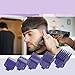 01410 Replacement Clippers Guards for Andis Master Series (MBA, MC-2, ML, PM-1, PM-4, PM-5), 5-Piece Magnetic & Waterproof Clipper Comb Set, Purple