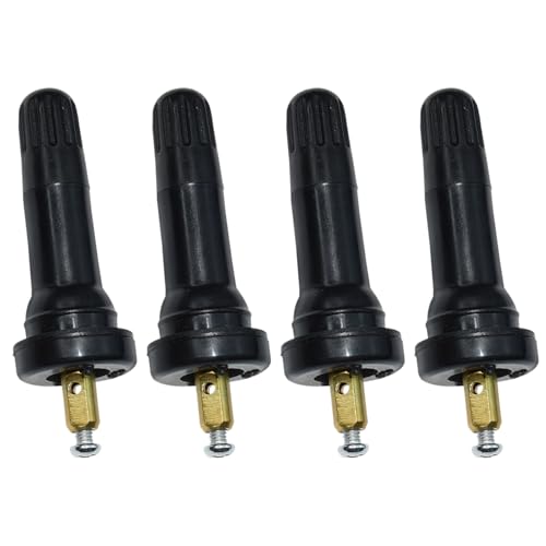 TPMS Tyre Valve Stems, 4Pcs Tire Pressure Monitoring System Sensor TPMS Rubber Sensor Valve Stem Anti Explosion Snap In Type Tool for Car