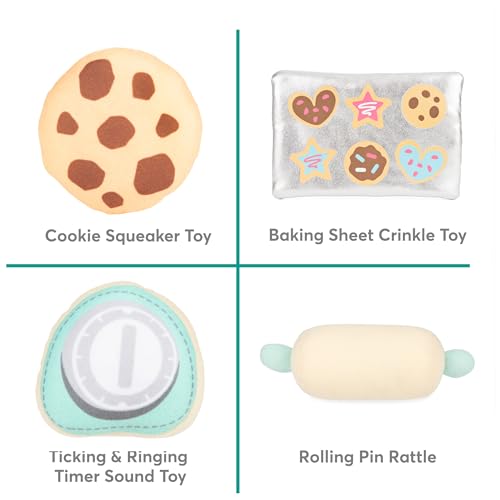 Image of Baby GUND My First Baking Plush Playset with Sounds, Rattle, Squeaks and Crinkles, Ultra Soft Plush Sensory Toy for Babies and Newborns