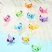 Junkin 48 Pcs Mini Axolotl Resin Charms Miniature Axolotl Ornament Tiny Animal Figures for DIY Garden Dollhouse Birthday Party Decoration Aquarium