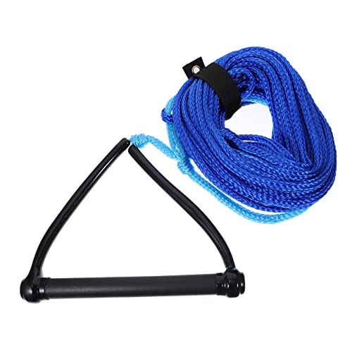 TOGEVAL Black Handle Water Ski Rope Durable Section Waterskiing Rope for Wakeboarding and Kneeboarding High Abrasion Resistance and Strong Grip for Boating Activities