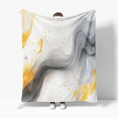 XCQHZYQ Kuscheldecke für Kinder Grauer Abstrakter Marmor 130x150 cm Decke Fleecedecke Sofadecke Kinderdecke, Superweiche Flanell Wohndecke Geschenke für Jungen Mädchen – Bild 4