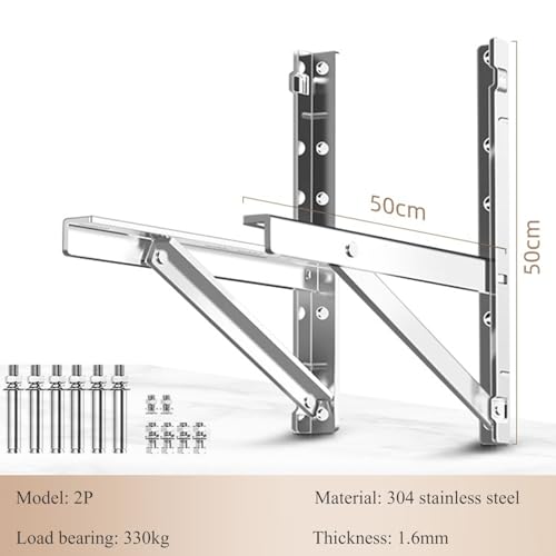 Soportes de montaje para aire acondicionado exterior: base de pared estable y muy resistente 3