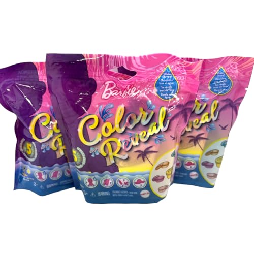 Muñecas Barbie Color Reveal Sand & Sun 3 Piezas miniatura 4