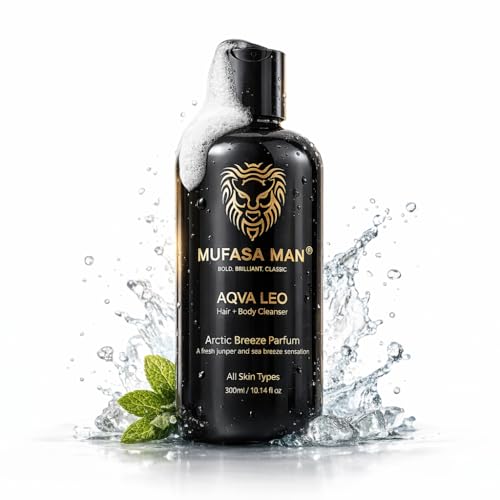 Image of Aqva Leo 2-in-1 Hair & Body Wash | AHA, Hyaluronic Acid & Aloe Vera | Arctic Breeze Parfum | All Skin Types | 300ml
