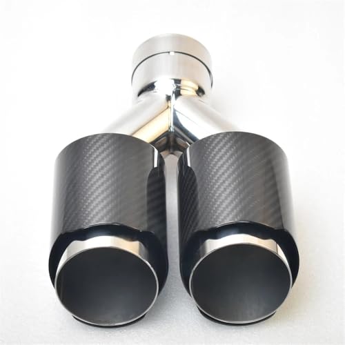 Embout d'échappement double sortie universel en acier inoxydable pour voiture