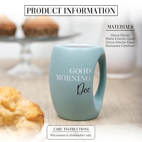 Taza de cerámica teal 16 oz Pavilion Gift Company miniatura 2