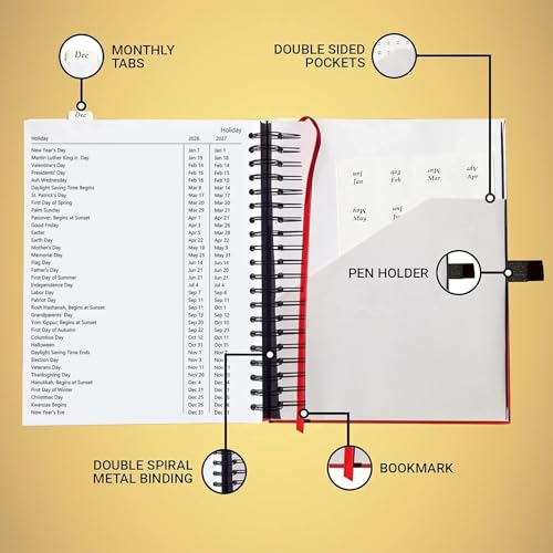 Appointment Book 2025 2026 Daily & Hourly 15 minutes, Schedule Planner Book by Strive Zen, HARDCOVER, Large, 8.5" x 11", Hourly, Weekly Planner, Monthly Planner, 18 Months, July 25 - December 26