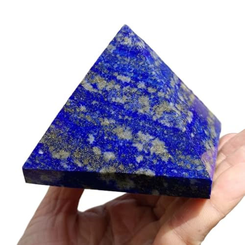 AtkitS Natürliche Lapislazuli-Pyramide, Quarzkristall-Erz Geschnitzte...