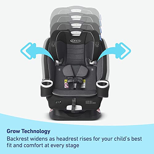 Graco 4Ever DLX SnugLock Grow 4-in-1 Car Seat | Featuring Easy Installation and Expandable Backrest, Henry