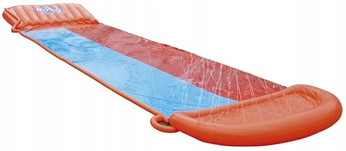 cavernedesjouets Tapis de Glisse Eau Double 2 Pistes Speed 5,49m - Toboggan Aquatique, ventriglisse - Jeu Gonflable Enfant - Jardin, pelouse Cover