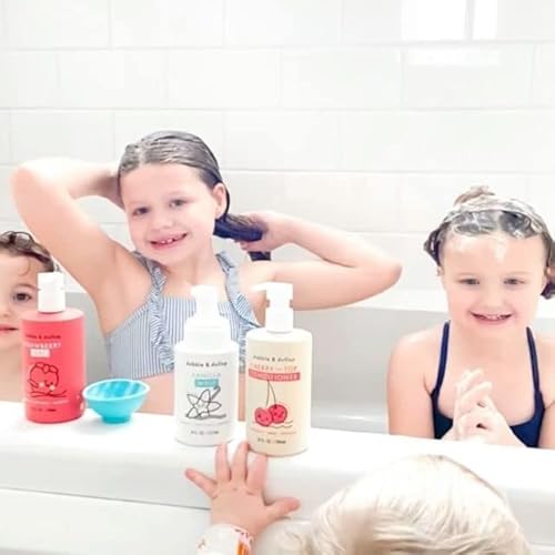 Dabble & Dollop Strawberry Gel + Vanilla Whip - 3-In-1 Natural Bubble Bath, Body Wash & Shampoo For Kids, 100% Usa-Made, Paraben & Sulfate Free, Vegan, Gluten-Free, Tear-Free (Pack Of 2) #TOP5