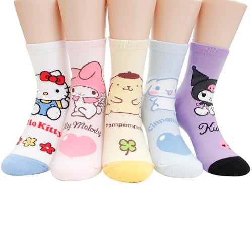 Image of Hello Cartoon Character Series Women and teen girls Licensed Socks Collection