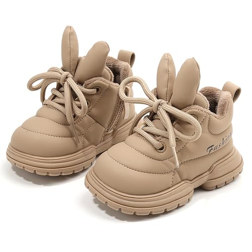 Boys Girls Winter Warm High Top Sneakers Kids Unisex Ankle Boots Faux F𝘂r Fashion Fitness Shoes for Girls Size 83