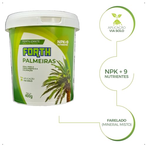 Adubo Forth Palmeiras, Fertilizante Mineral, NPK (Nitrogênio, Fósforo & Potássio), 9 Micronutrientes