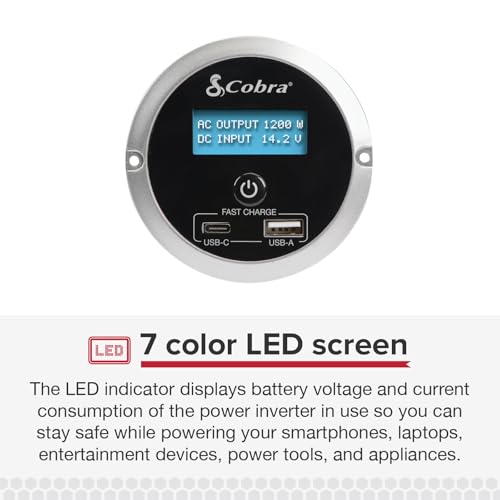 Image of Cobra CPIALCDG1 Remote Controller, Remote On /Off, 4 Mounting Options, Black