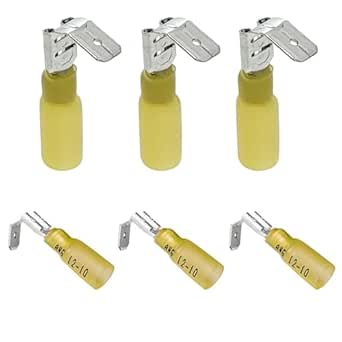 ANCIRS 30pcs Sei-Insulated Piggyback Spade Connectors, Quick