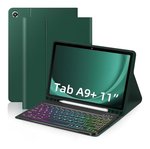 Funda con teclado para Samsung Galaxy Tab A9 Plus que soluciona la escritura lenta