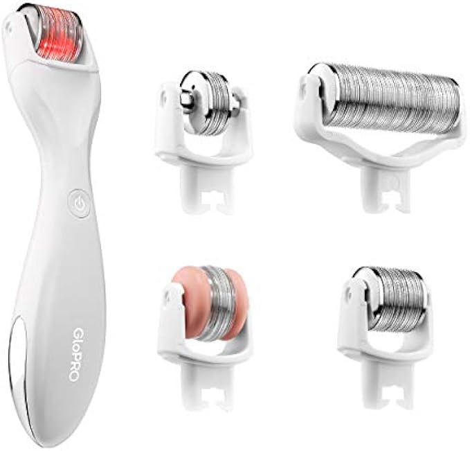 BeautyBio GloPRO Tool & 4 MicroTip Attachment Heads (Face, Eye, Lip, Body)