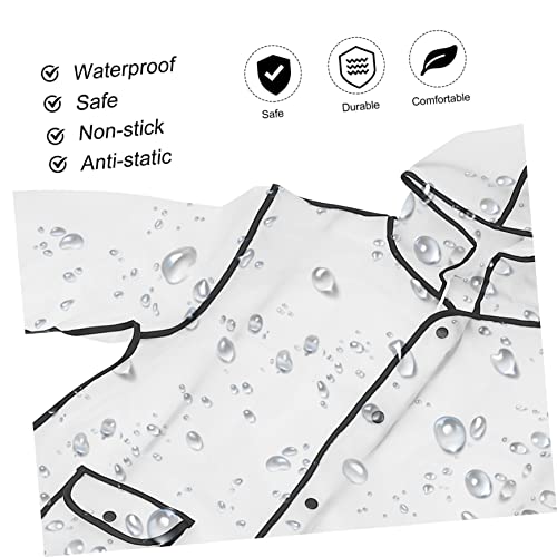VALICLUD 1 Peça Capa De Chuva Transparente De Uma Peça Ponchos Para Crianças Meninos Capa De Chuva C