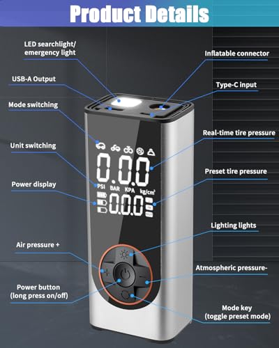 Arrêt automatique et inflation rapide avec ce mini compresseur électrique