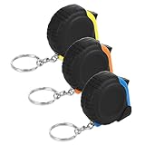 3Ft Mini Tape Measure 3 Pcs Small Measuring Tape Retractable Pocket Measurement Tapes Metric/Inch Keychain Tapes Measure Easy Read