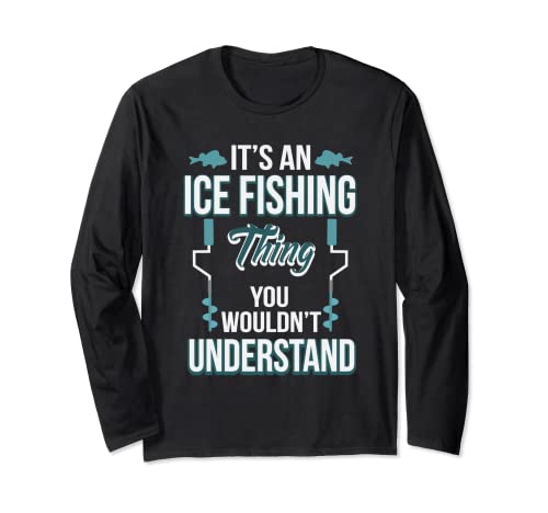 Funny It's An Ice Fishing Thing Winter Ojo Manga Larga