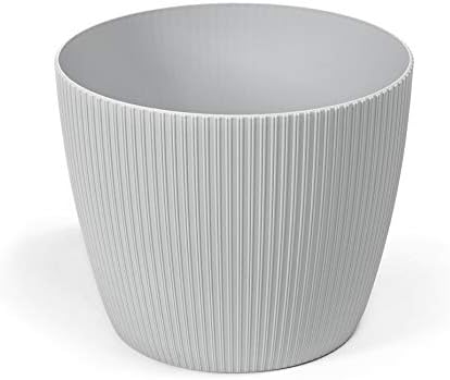 Lamela Flowerpot Herb Plant Flower pot Magnolia Jumper |Windowsill Holder Balcony Garden Container | Organizer box decor | Mix! Match! Play! (Ø 190mm H 150mm, Light Grey)