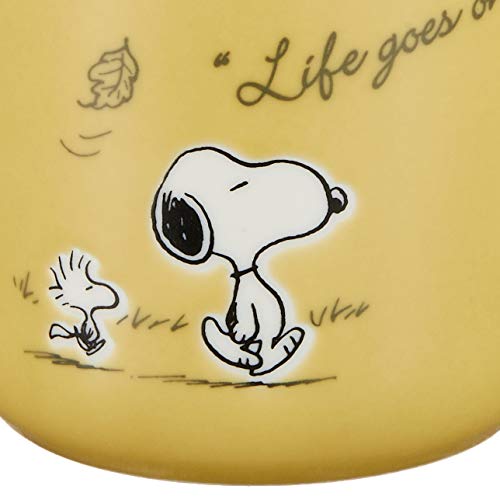 Taza Snoopy Peanuts con Posavasos Amarilla miniatura 4