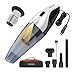 UN1QUE Vacuum Cleaner for Car Use Car Vacuum Cleaner with DC 12V & LED Light Car Vacuum 4m Power Cord 6000pa Powerful Suction, HEPA & Stainless Steel Filter, Only for Car Use, No Battery, Black