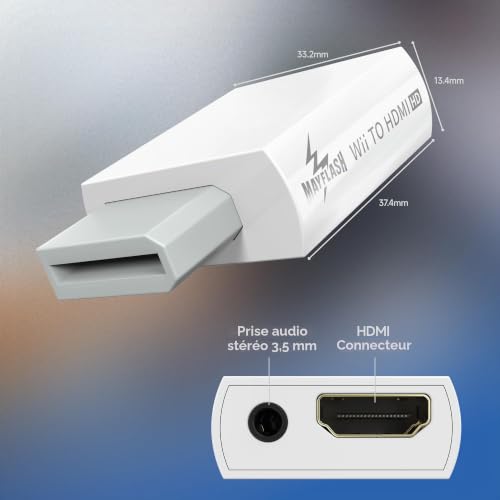 Convertisseur Wii vers HDMI : solution image floue pour écran récent