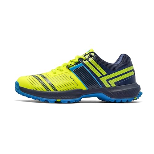 Image of SOLM8 S8 Cricket Shoes with Rubber Spikes - Performance Cleats for Men on Outdoor Turf /Grass, Featuring Wide Toe, Speed-Fit Lacing and New Gel Cushioned Insole