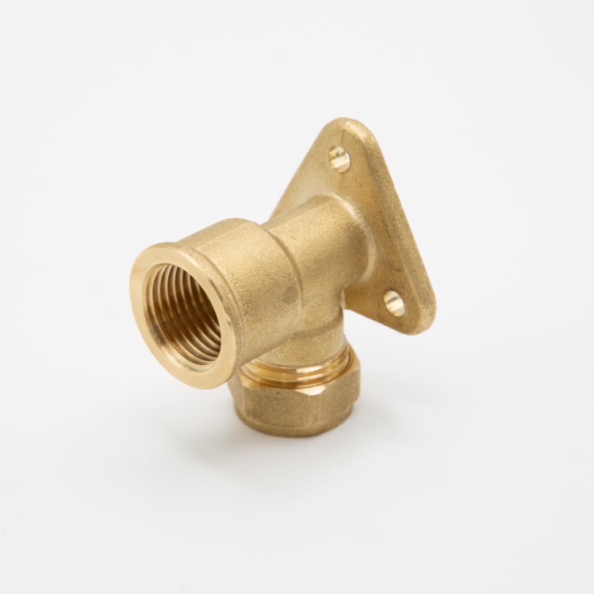 Plumb Bliss Wall Plate Compression Elbow 15mm x 1/2"