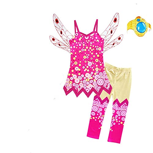 Traje de Fada para Meninas Fancy Dress Outfit Girls Lito Angels Mia And Me Yuko Fairy Mia Cosplay Co