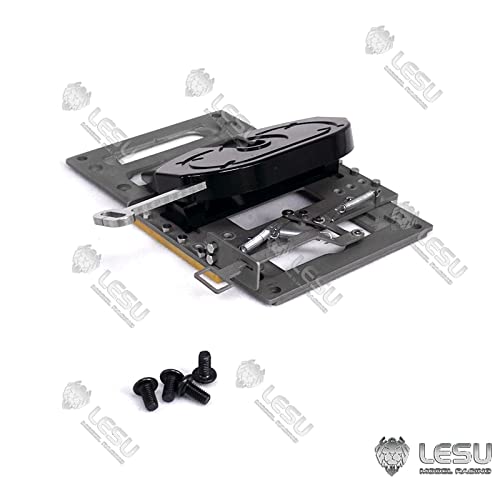 Toucan RC Hobby Metall beweglicher fünfter Rad Kingpin für Lesu 1/14 RC Modell Traktor LKW Anhänger,Kompatibel mit DIY-Tamiya