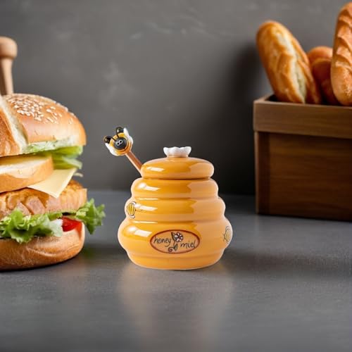 Pot à miel en céramique avec cuillère en bois LABRIMP - 6