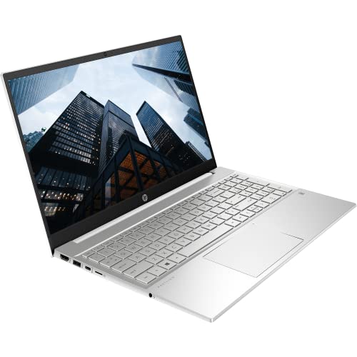 Image of HP Pavilion Laptop, 15.6 inch FHD Display, Intel Core i7-1165G7 Processor, 64GB RAM, 2TB PCIe SSD, Webcam, HDMI, MicroSD Card Reader, Wi-Fi 6, Windows 11 Pro, Silver
