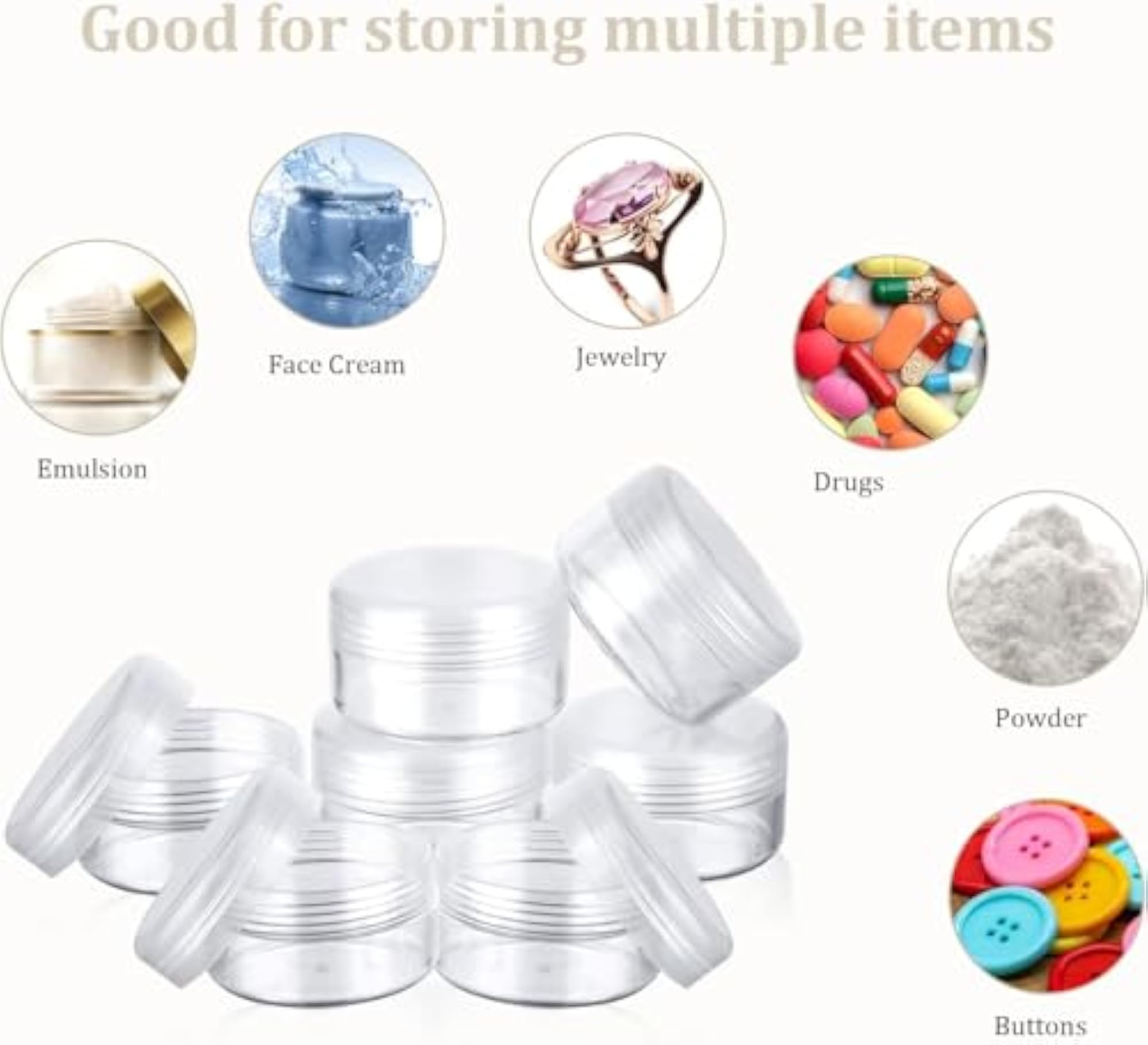 Travel Containers, 24pcs 30+20g Cosmetic Containers