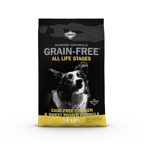 Diamond Naturals Grain-Free Formulation Real Meat High Quality Protein Dry Dog Food with Premium Cage-Free Chicken and Sweet Potato for All Life Stages 14lb