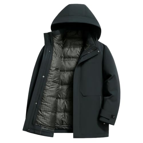 Doudoune à capuche homme automne hiver veste manches amovibles