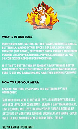 Meatsohorny Butter Me Up Rub, Kitchen, Bbq, And Grilling Spice Blend For Turkey, Chicken, Pork, Beef, And Vegetables, Natural Seasoning, Locally Sourced, Gluten Free, 12 Oz Bag, 1 Count #TOP5
