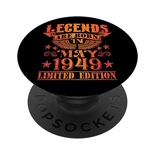 Cumpleaños Mayo 1949 Edición Limitada Regalo Legend May PopSockets PopGrip Intercambiable