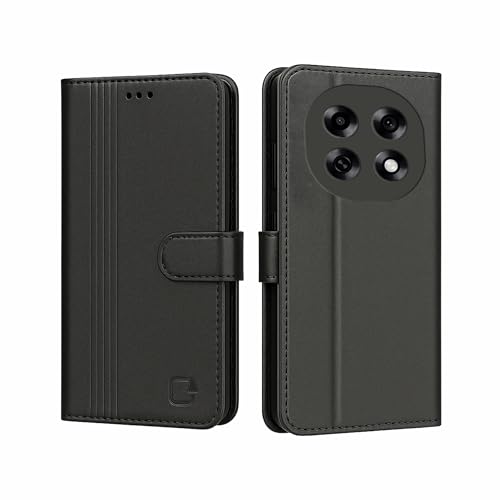 Image of AIBEX Shock Proof Flip Compatible for Oppo F31 5G Flip Cover Leather Finish | Inside TPU with Card Pockets | Wallet Stand | Complete Protection Flip Case - Black