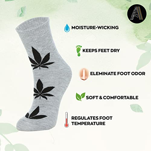 Womens Bamboo Rayon Quarter Ankle Floral Socks 5 Pack Gift Box - Thin Breathable Moisture Wicking Soft Seamless Size 6-104