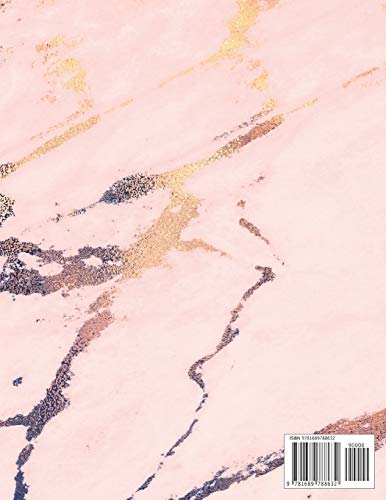 Dot Grid Notebook: Dotted Grid Notebook Journal for Journaling, Dotted Pages, Large (8.5 x 11 inches) | Pink Rose Marble Background image 4