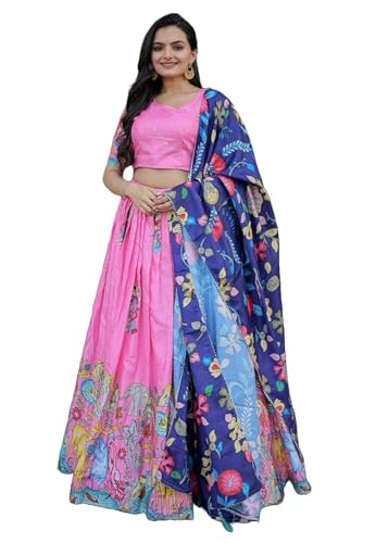 Lehenga 13908 en soie Dola pour briller lors des mariages et fêtes
