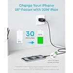 Anker iPhone 16 Charger, 2-Pack 20W Fast USB C Charger Block, for iPhone 16/16 Pro Max/15 Series/iPad Pro and More (Black, 2 Pack & 2 Cable) - Image 4