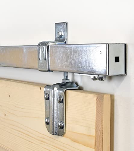 Barnwoodweb Sistema de puerta corredera box track galvanizada 200 cm montaje en techo Cover