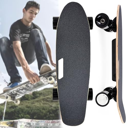 PxkVrin Skateboard Elettrico, Mountain Board, Longboard Elettrico Professionale, velocità Massima 20 km/h, 7 Strati di...
