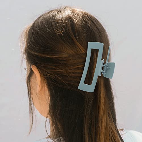 6 Pack Extra Large Hair Claw Clips For Women, 5 Inch Big Rectangular Claw Clip For Long Thick Hair, Huge Matte Strong Hold Nonslip Xl Jumbo Hair Claw For Girls, Hair Styling Accessories For Gifts #TOP5